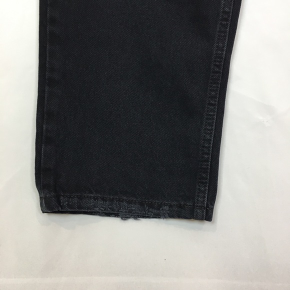 Free People Dakota Straight Leg Jean Black Distressed New - Picture 5 of 15